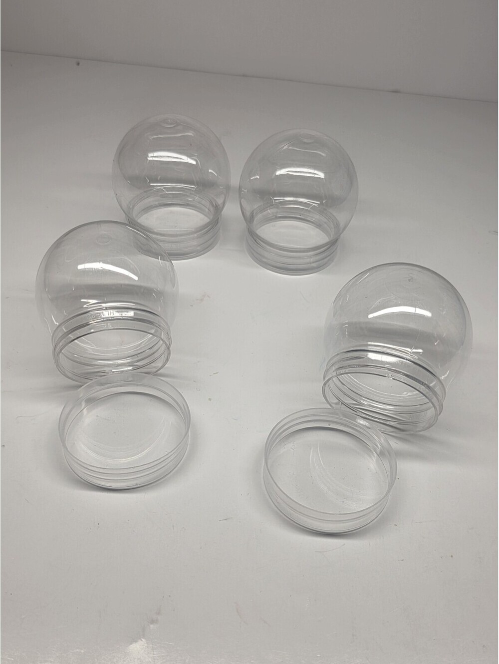 Plastic Snow Globe 2.5 Inch Christmas Water Arts and Crafts Kit 30 Pcs
